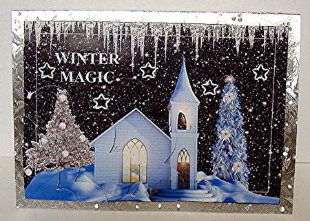 Winter Magic Shell Edge Stacker by Maxine Jones