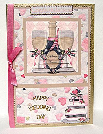 Beautiful Wedding Pyramid Card by Maxine Jones