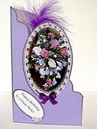 Cut Fold and Craft Lilac Bouquet to a Dear Sister by Maxine Jones