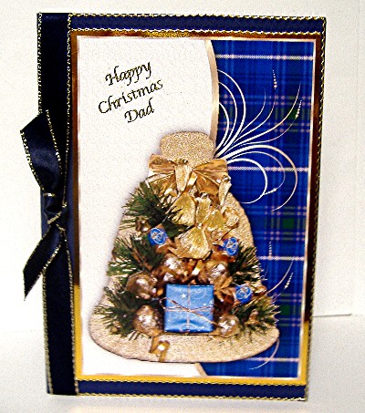 Blue Christmas Bell by Maxine Jones
