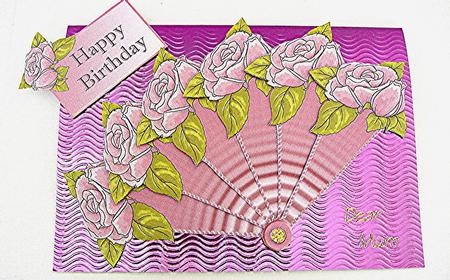 Rose Fan Doodles by Maxine Jones