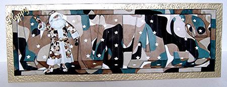 Christmas for the Soldiers Large Dl Card by Maxine Jones