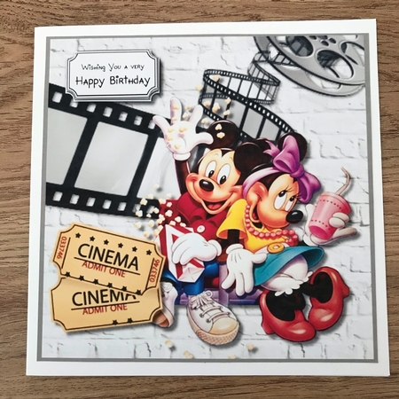 A night at the cinema Mickey and Minnie by Maxine Ottewell