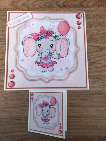 Cute Elli with Balloon by Maxine Ottewell