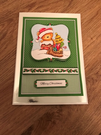 Cute Critters Holiday Topper Card Two by Maxine Ottewell