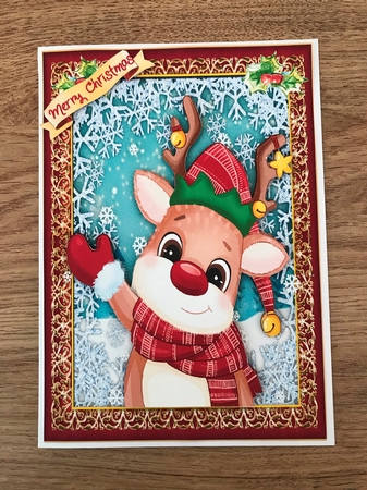 A5, Happy Reindeer by Maxine Ottewell