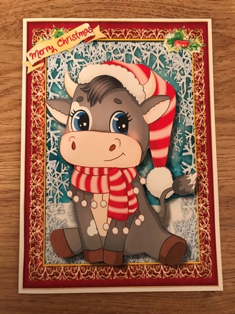 A5, Happy Sitting Cow by Maxine Ottewell