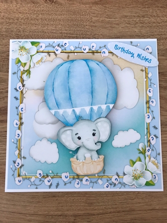 Up in the Clouds, blue by Maxine Ottewell