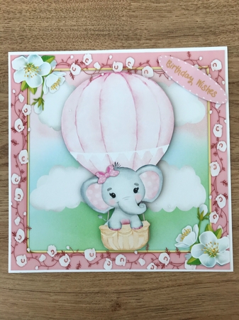 Up in the Clouds, Pink by Maxine Ottewell