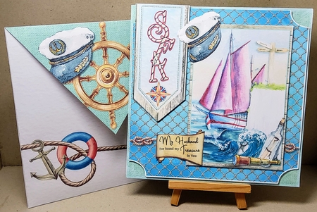 Anchors Aweigh 3 Simply Cards  by Maxine SANDIAN