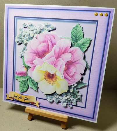 8x8 Mini Kit, Beautiful Brier Roses  by Maxine SANDIAN