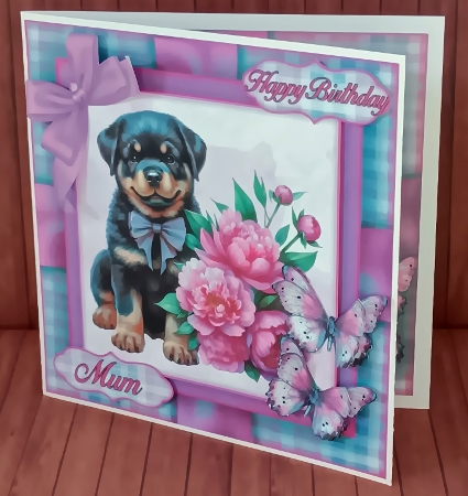 Pups & Peonies Mini Kit 7X7 by Maxine SANDIAN