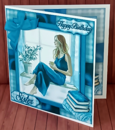 Navy Cozy Spring Mini Kit 2 7X7 by Maxine SANDIAN