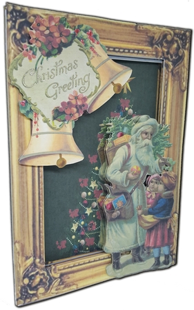 Inside Out Card Vintage Santa by Maxine SANDIAN