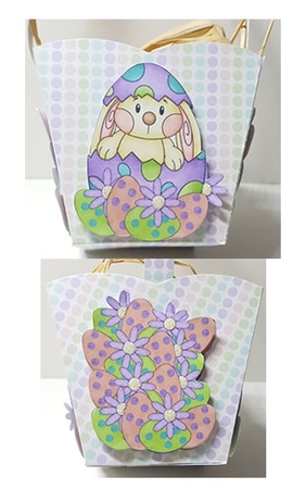 Easter Bunny Easter Basket by Maxine SANDIAN