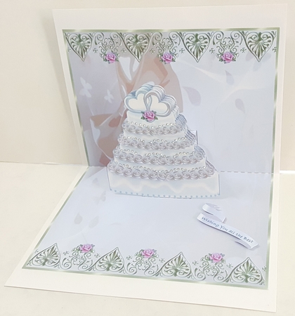 Wedded Bliss Corner Stacker Pop-up Card Kit 2 by Maxine SANDIAN
