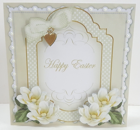 Cream Magnolia Fancy 7x7inch Easy Envelope Mini Kit by Maxine SANDIAN