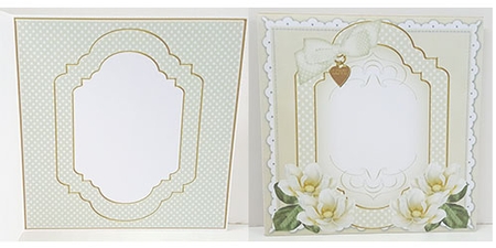 Cream Magnolia Happy Easter Fancy 7in Decoupage Topper by Maxine SANDIAN
