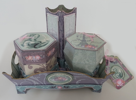 Shabby Chic French Vanity Set - Parisienne Rose by Maxine SANDIAN