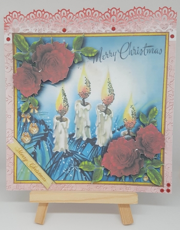 Christmas Roses - Candles red by Maxine SANDIAN
