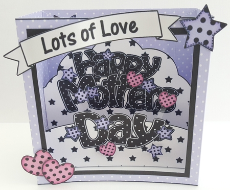 3D Diorama Shadow Box Word Card Mini Kit  - Mothers Day by Maxine SANDIAN