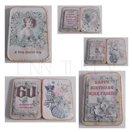 DEAR FRIEND 60th XXL CONCERTINA BIRTHDAY CARD by Maxine SANDIAN