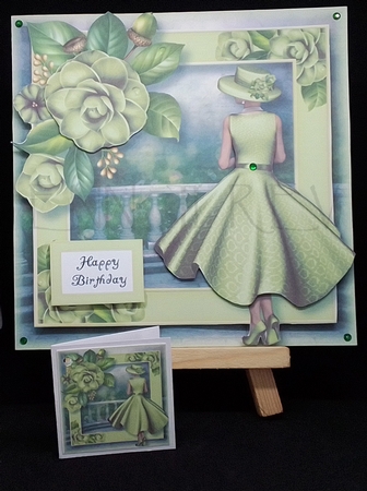Lady Camellia - Pistachio by Maxine SANDIAN