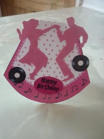 1950s Jiving Couple Wobble Card by Maxine Gathercole