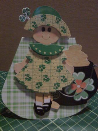 St Patricks Day-- Wobble Card by Maxine Gathercole