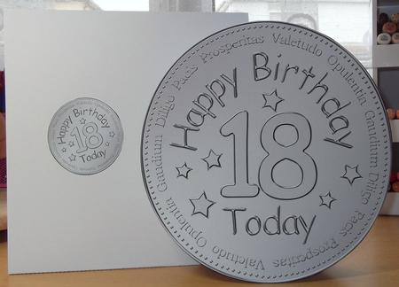 18th Birthday Medal Rock N Roll Kit with Envelope N Insert by Melanie Brewin