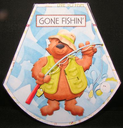 Gone Fishin' Wobble Card by Melanie Brewin