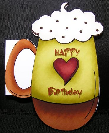 Hot Cocoa Happy Birthday Mug by Melanie Brewin