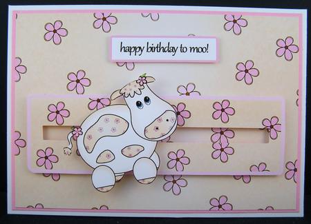 Daisy Chain Farm Slider Card by Melanie Brewin