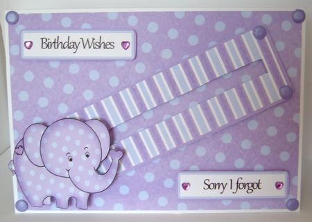 Baby Ellie and Family Slider Card by Melanie Brewin