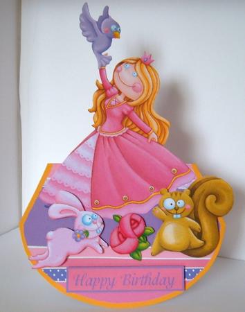 Princess Wobble Card by Melanie Brewin