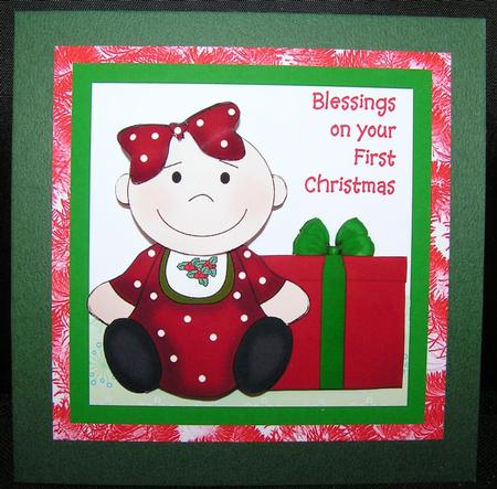 Baby Girl First Christmas by Melanie Brewin