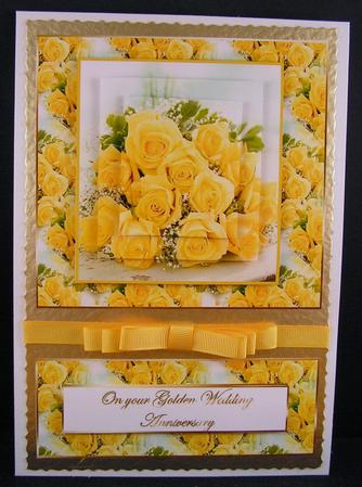 Golden Wedding Easel by Melanie Brewin