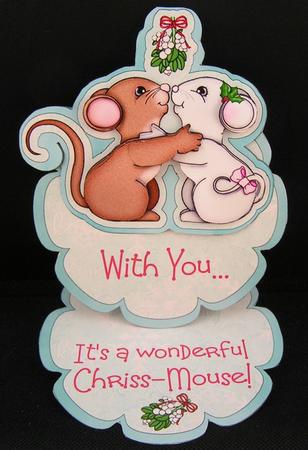 A Wonderful Chriss-mouse! - Flower Easel Card or Topper by Melanie Brewin