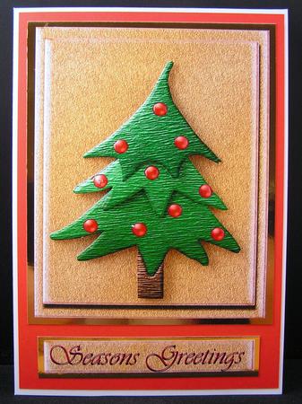 Embroidered Funky Christmas Tree by Melanie Brewin
