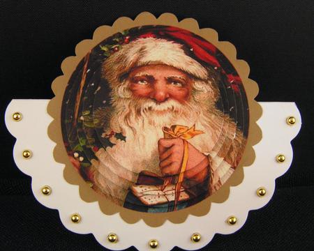 Father Christmas Topper Sheet by Melanie Brewin