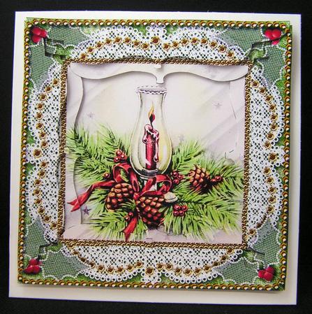 Candle Lantern 5inch Bracket Edge Spiral Stacker by Melanie Brewin