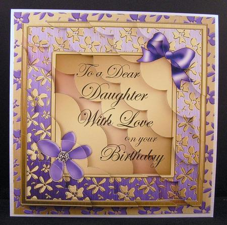 8 x 8 Floral Elegance Daughter Birthday Scalloped Corner Kit by Melanie Brewin