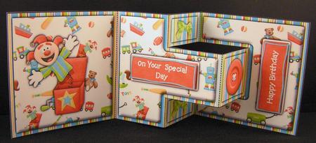 Jack in the Box T-step Tri Fold by Melanie Brewin