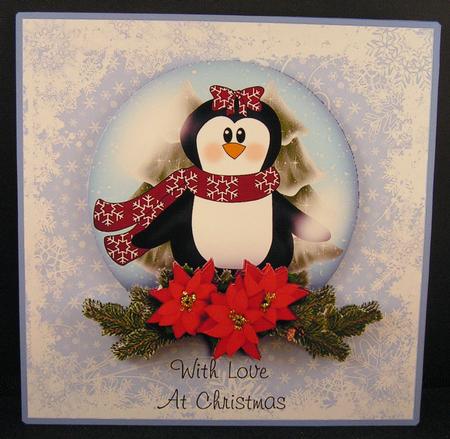 Penguin Snowglobe by Melanie Brewin