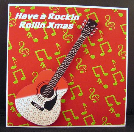 Rockin Rollin Xmas Quick Card Front by Melanie Brewin