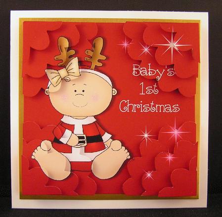 Baby's 1st Christmas - Girl - Shell Stacker by Melanie Brewin
