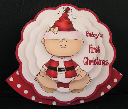 First Christmas - Wobble Card by Melanie Brewin