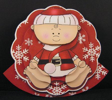 First Christmas - Boy - Wobble Card by Melanie Brewin