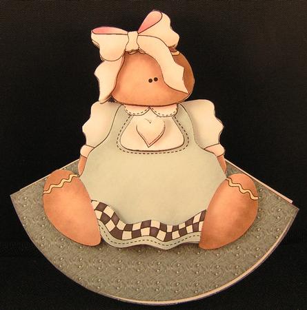 Gingerbread Girl Wobble Card by Melanie Brewin