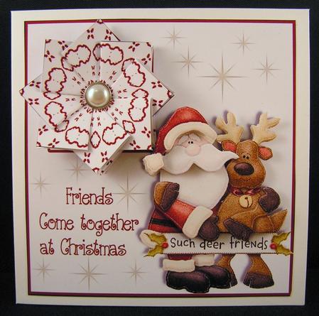 Dear Friends - Tea Bag Tiles +decoupage by Melanie Brewin